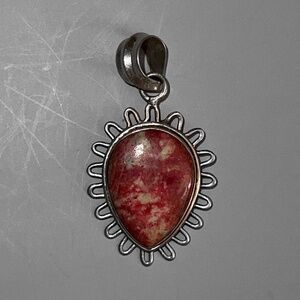 Pink Rhodochrosite Pendant